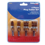 4-piece plug cutter set